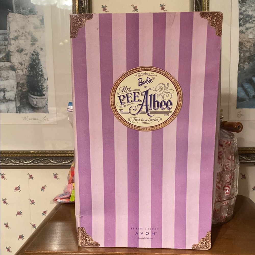 Barbie P.F.E. Albee Box with Purple Stripes